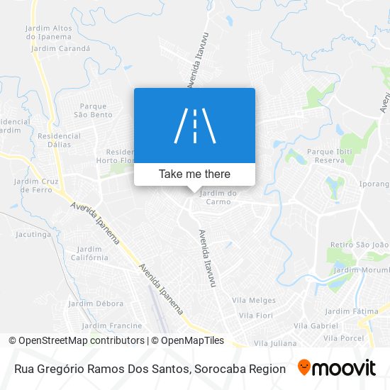 Rua Gregório Ramos Dos Santos map