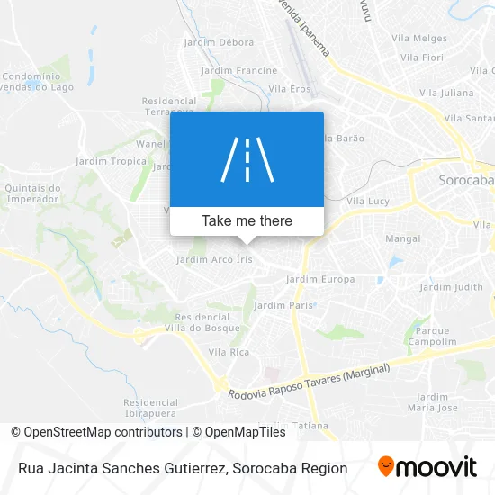 Rua Jacinta Sanches Gutierrez map