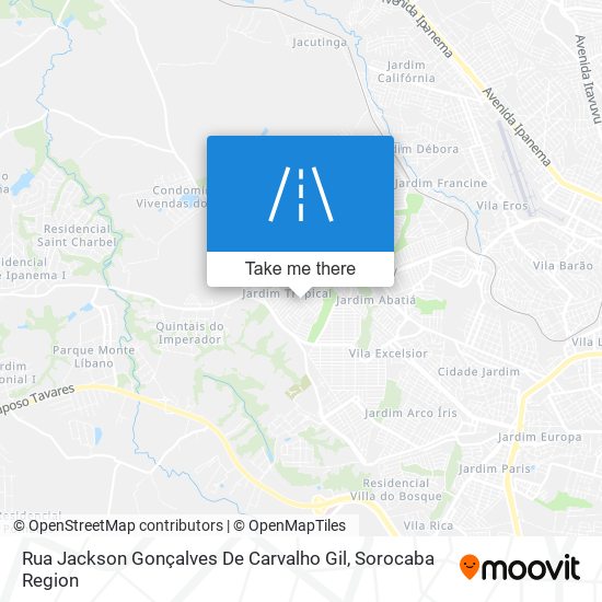 Mapa Rua Jackson Gonçalves De Carvalho Gil