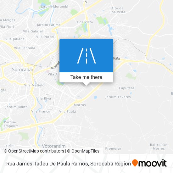 Rua James Tadeu De Paula Ramos map