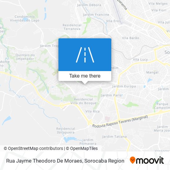 Rua Jayme Theodoro De Moraes map