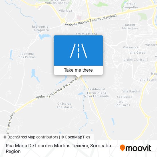 Rua Maria De Lourdes Martins Teixeira map