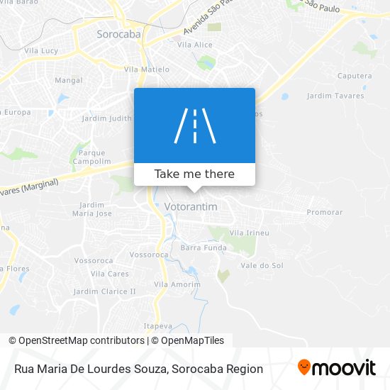 Mapa Rua Maria De Lourdes Souza