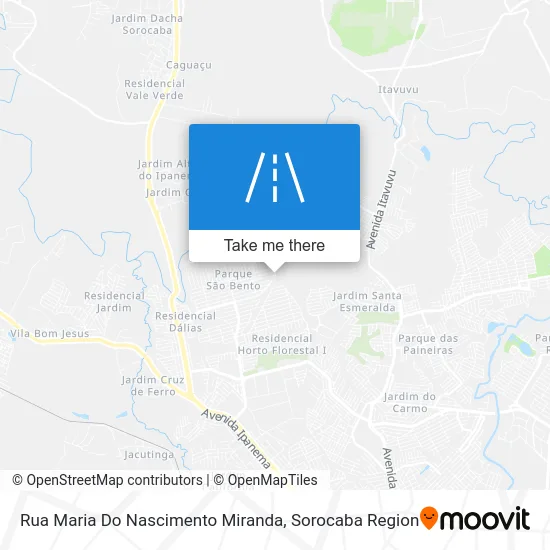 Rua Maria Do Nascimento Miranda map