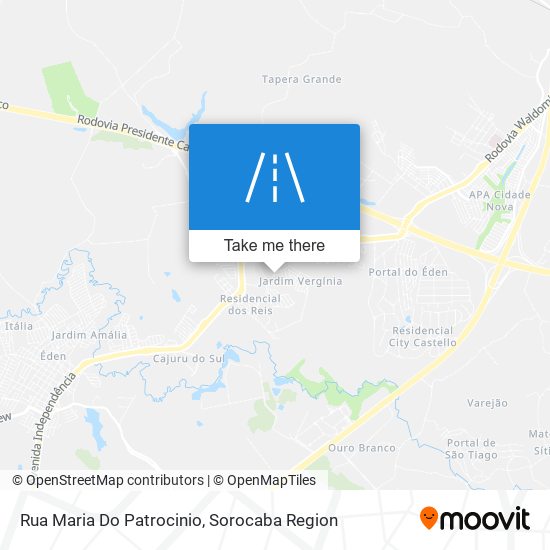 Mapa Rua Maria Do Patrocinio