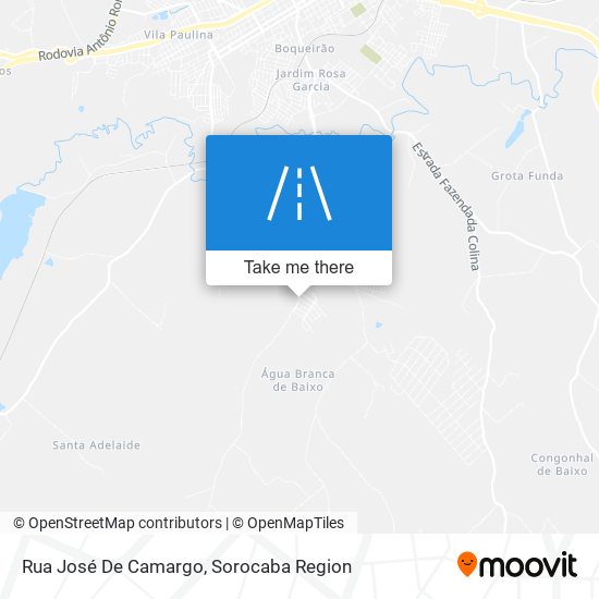 Mapa Rua José De Camargo