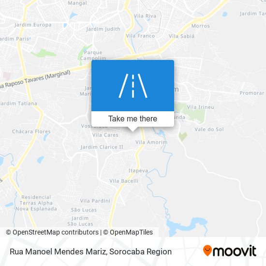 Mapa Rua Manoel Mendes Mariz