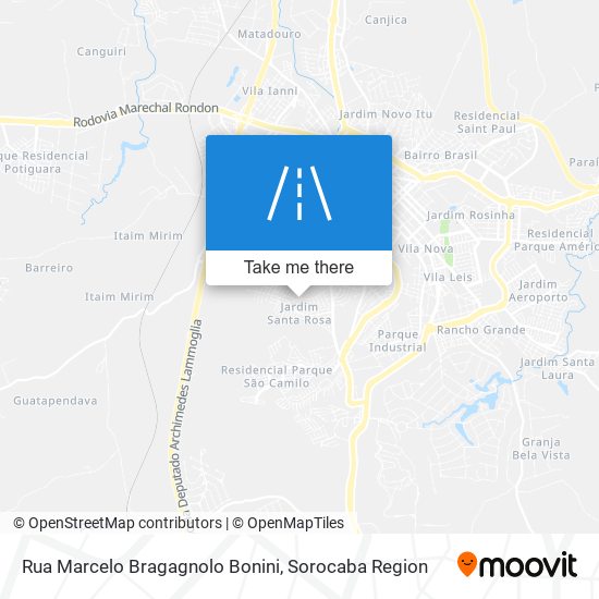 Rua Marcelo Bragagnolo Bonini map