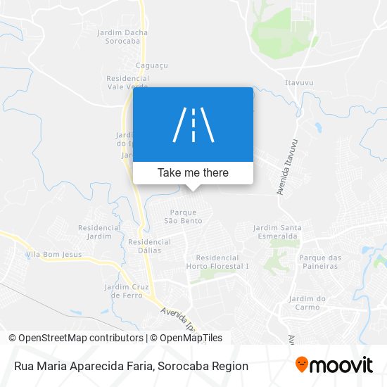 Mapa Rua Maria Aparecida Faria
