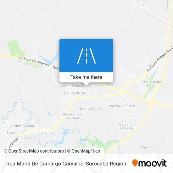 Rua Maria De Camargo Carvalho map