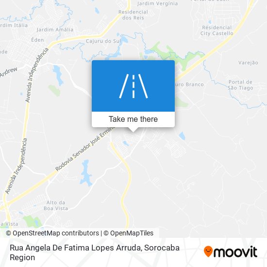 Mapa Rua Angela De Fatima Lopes Arruda