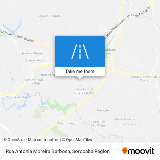Mapa Rua Antonia Moreira Barbosa