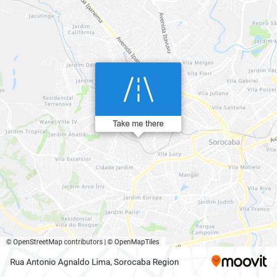 Rua Antonio Agnaldo Lima map