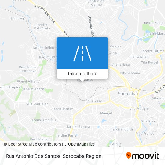 Mapa Rua Antonio Dos Santos