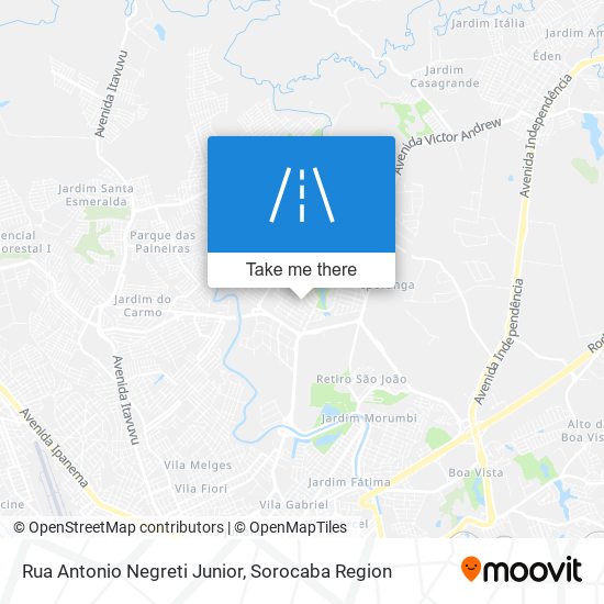 Rua Antonio Negreti Junior map