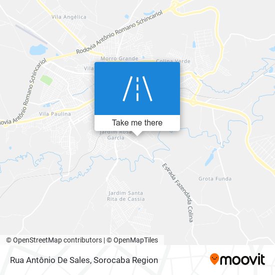 Rua Antônio De Sales map