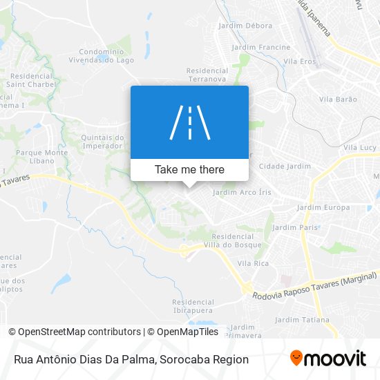 Mapa Rua Antônio Dias Da Palma