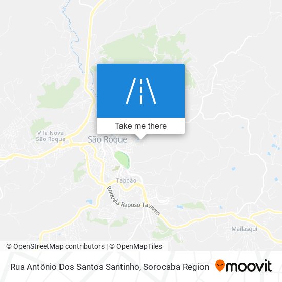 Rua Antônio Dos Santos Santinho map