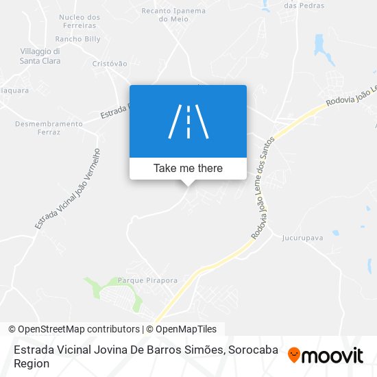Mapa Estrada Vicinal Jovina De Barros Simões