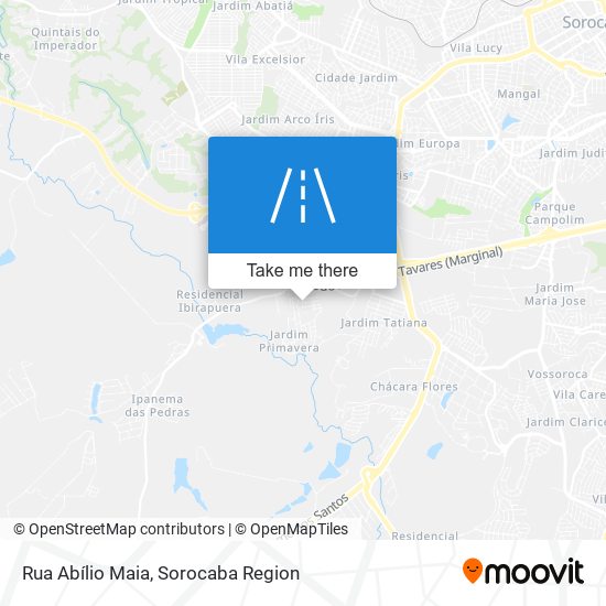 Mapa Rua Abílio Maia