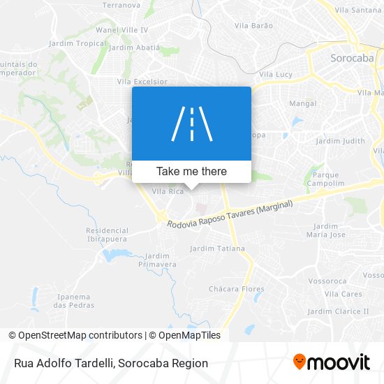 Mapa Rua Adolfo Tardelli