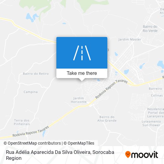 Mapa Rua Adélia Aparecida Da Silva Oliveira