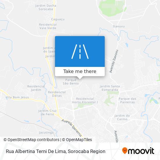 Mapa Rua Albertina Terni De Lima