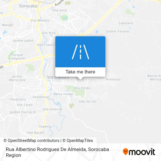Rua Albertino Rodrigues De Almeida map