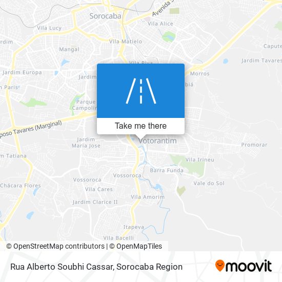 Mapa Rua Alberto Soubhi Cassar