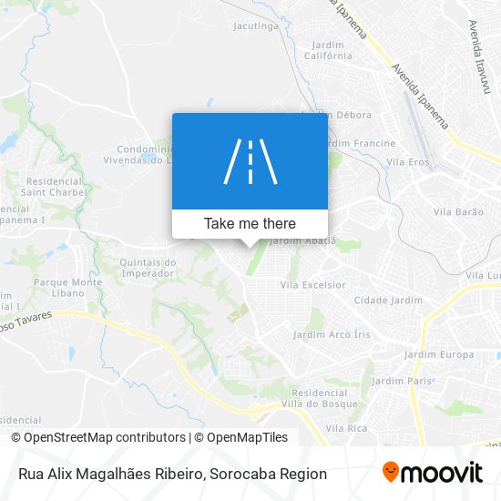 Mapa Rua Alix Magalhães Ribeiro