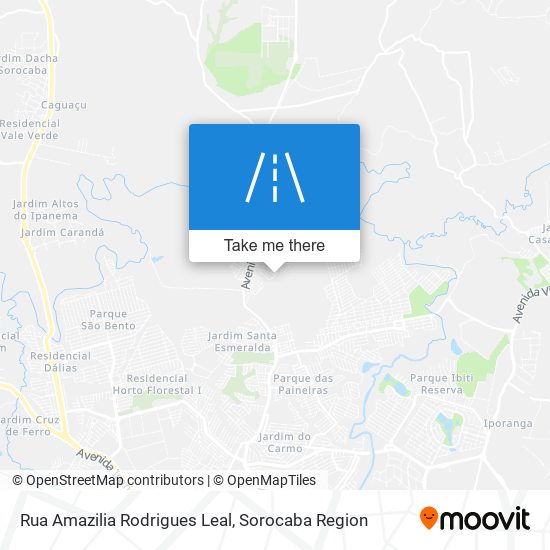 Mapa Rua Amazilia Rodrigues Leal