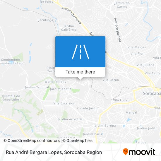 Rua André Bergara Lopes map