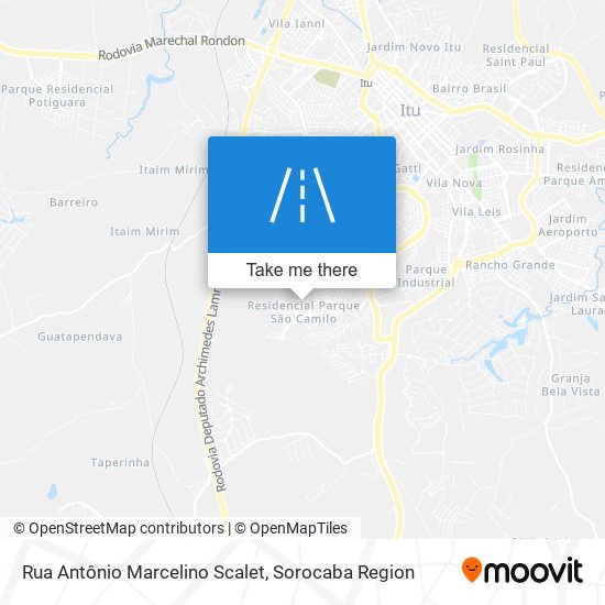Rua Antônio Marcelino Scalet map