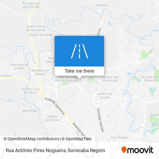 Mapa Rua Antônio Pires Nogueira