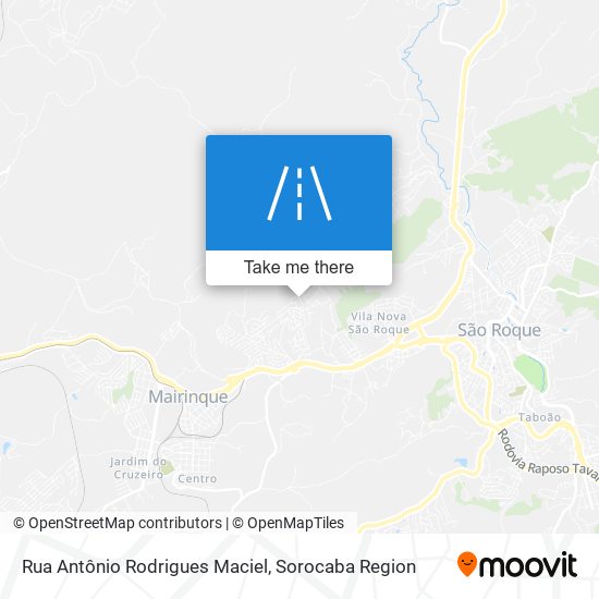 Mapa Rua Antônio Rodrigues Maciel