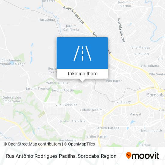Rua Antônio Rodrigues Padilha map