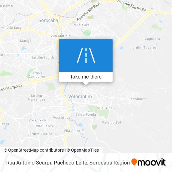 Mapa Rua Antônio Scarpa Pacheco Leite