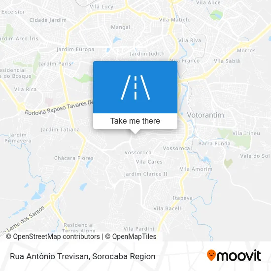 Rua Antônio Trevisan map