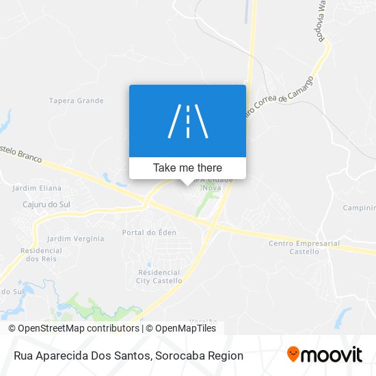 Mapa Rua Aparecida Dos Santos