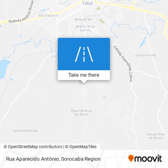 Mapa Rua Aparecido Antônio