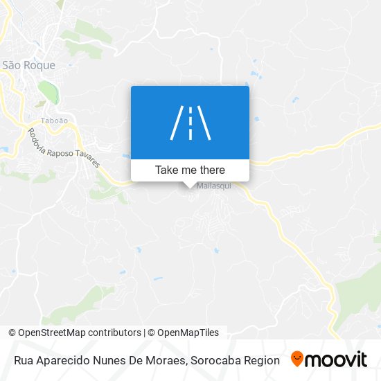 Rua Aparecido Nunes De Moraes map