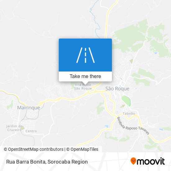 Rua Barra Bonita map