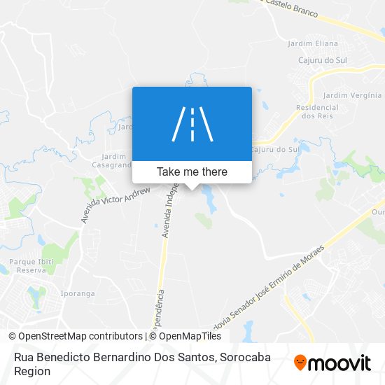 Rua Benedicto Bernardino Dos Santos map