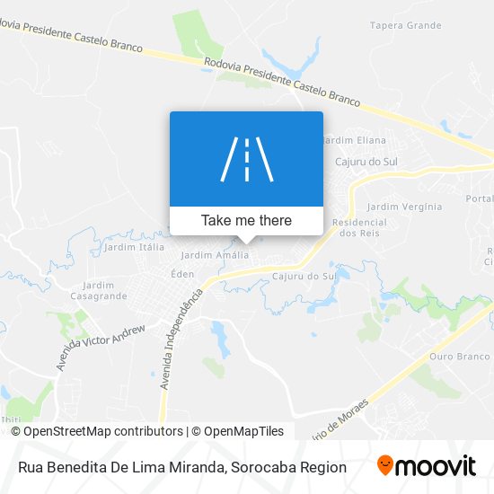 Mapa Rua Benedita De Lima Miranda