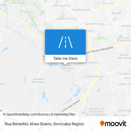 Rua Benedito Alves Bueno map