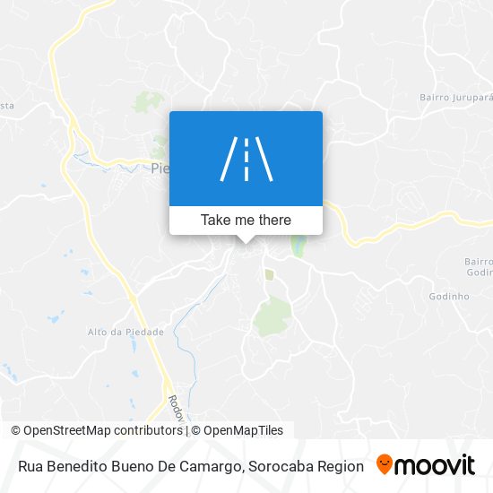 Mapa Rua Benedito Bueno De Camargo