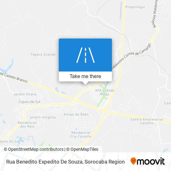 Mapa Rua Benedito Expedito De Souza