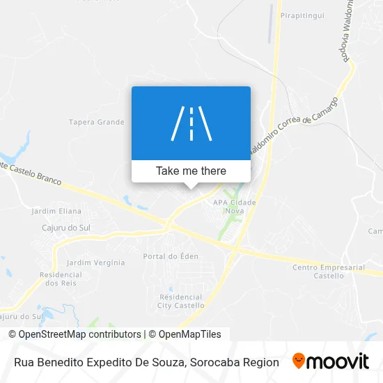 Rua Benedito Expedito De Souza map