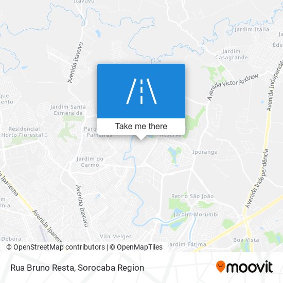 Mapa Rua Bruno Resta