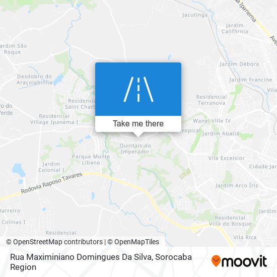 Mapa Rua Maximiniano Domingues Da Silva